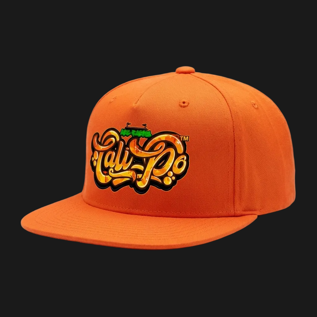 Cali-Po Signature Snapback Cap - Orange