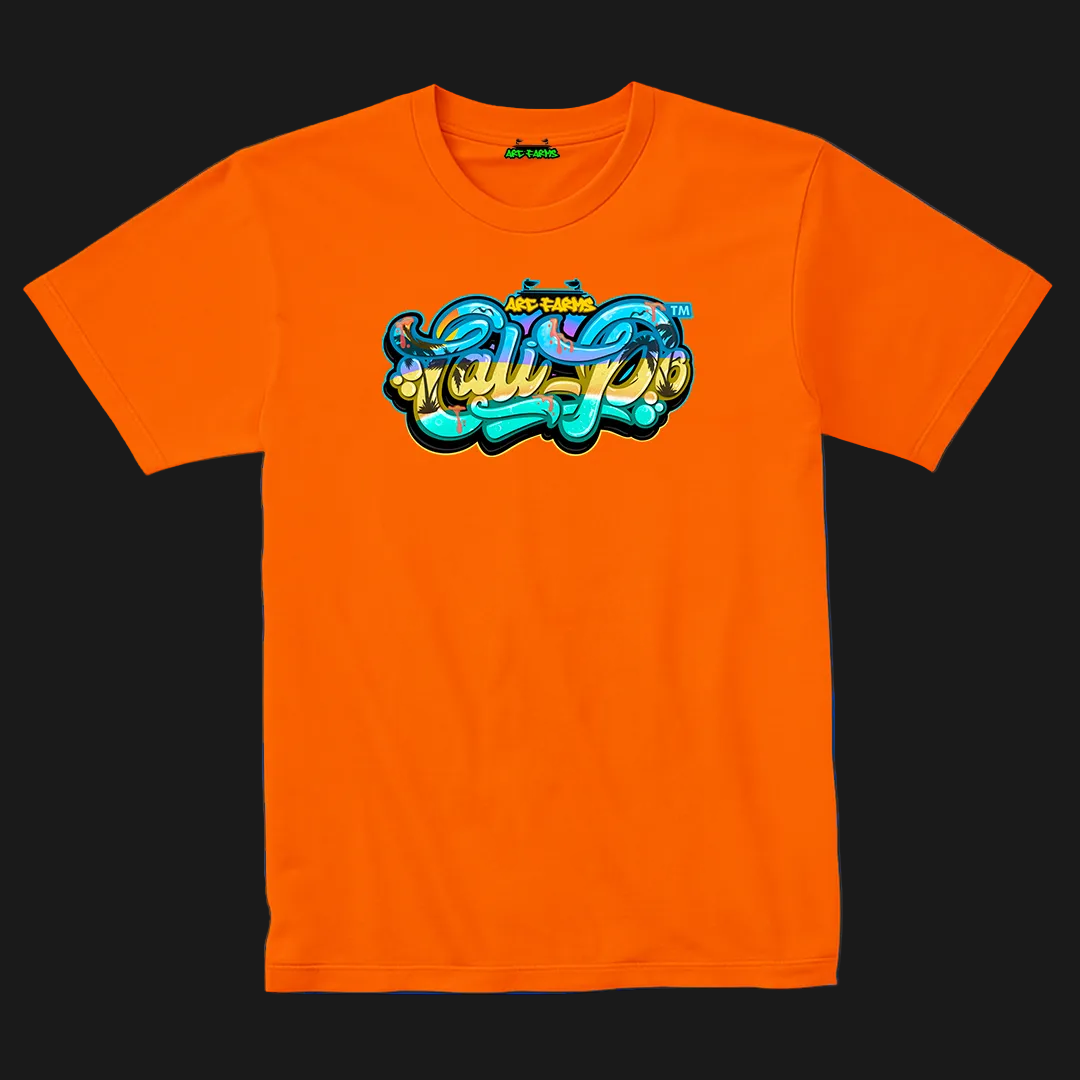 Cali-Po Orange T-Shirt - Beach Vibe