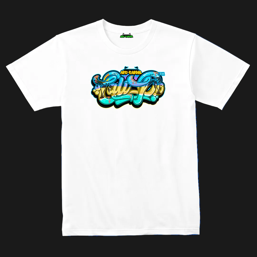 Cali-Po White T-Shirt - Beach Vibe