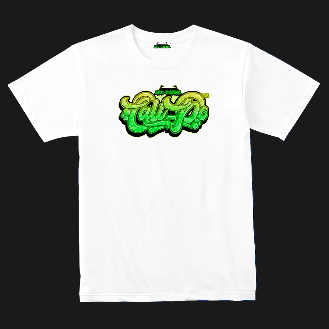Cali-Po White T-Shirt - Master Green