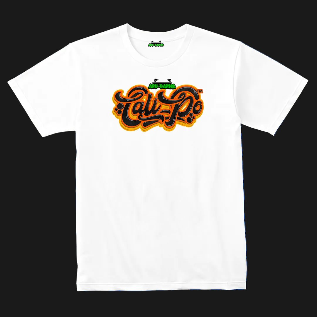 Cali-Po White T-Shirt - Master Yellow