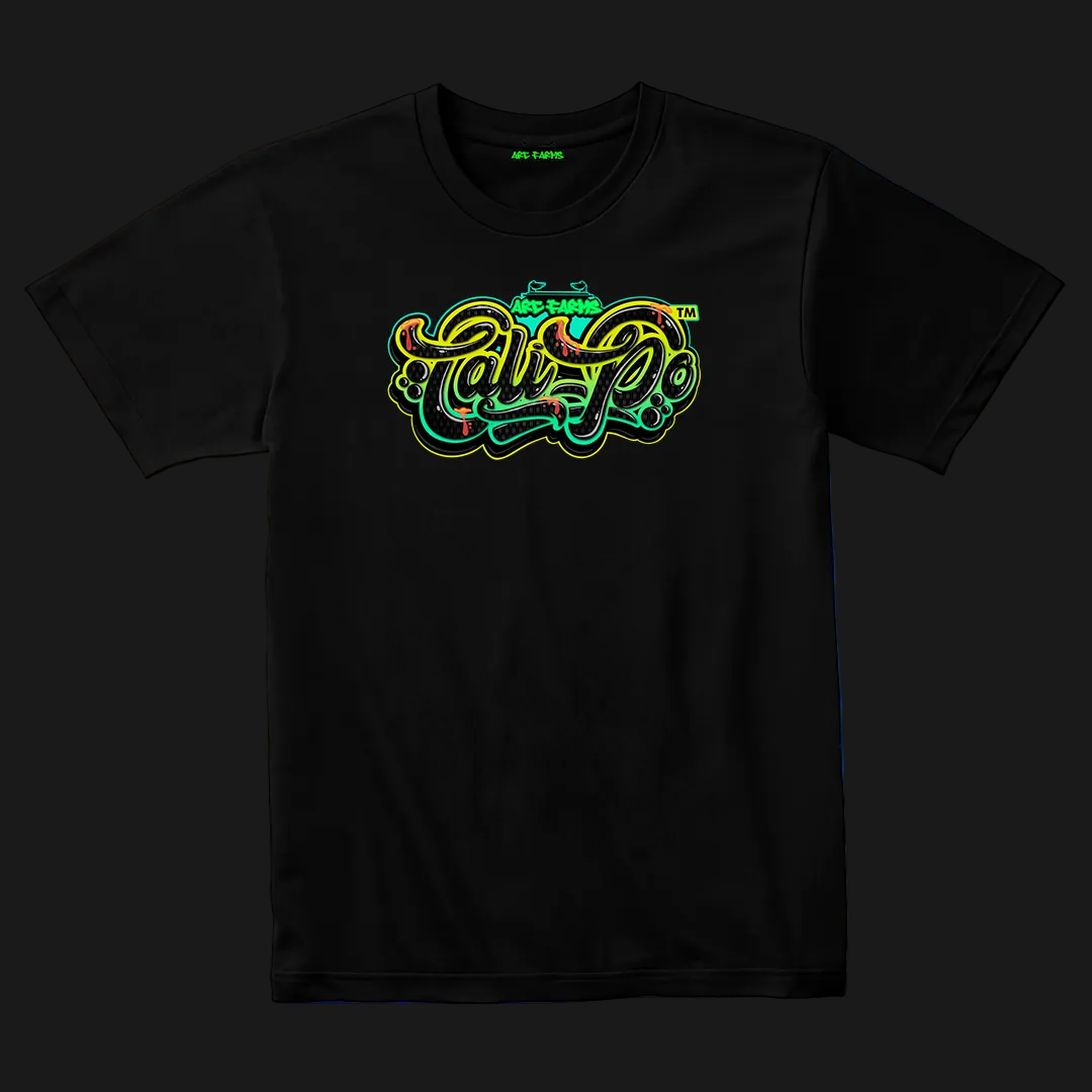 Cali-Po T-Shirt - Carbon Blue Green