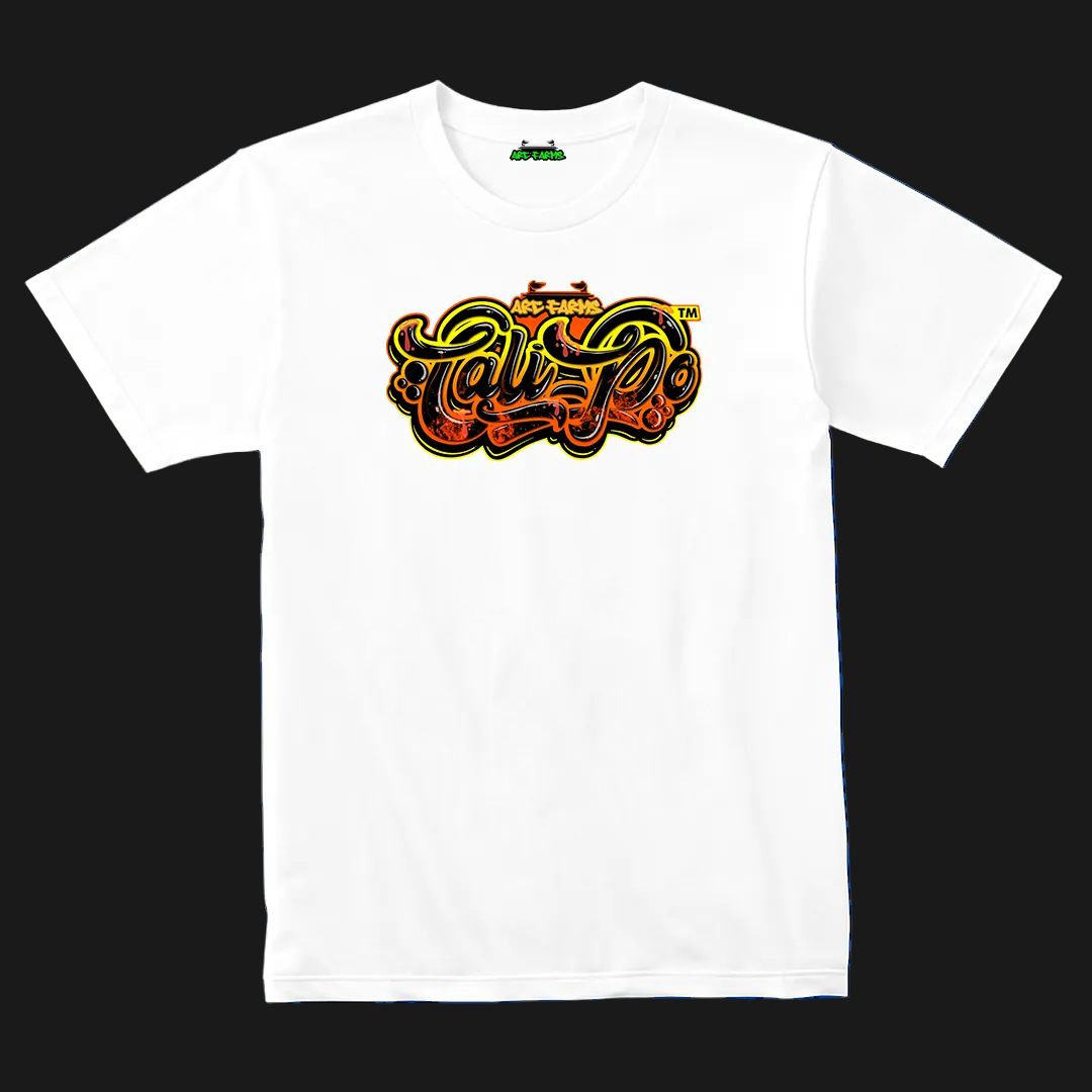 Cali-Po White T-Shirt -Heat