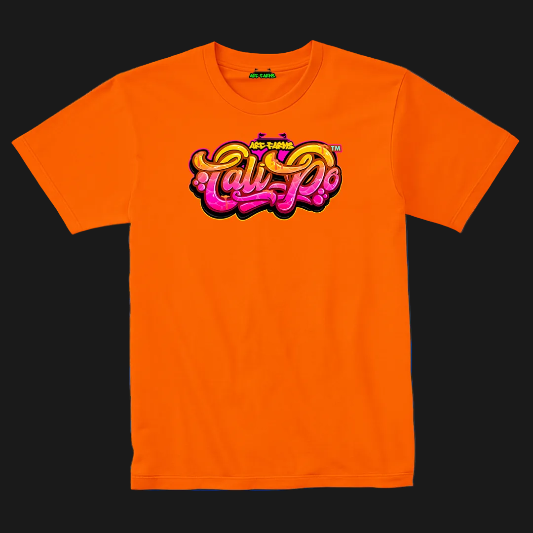 Cali-Po Orange T-Shirt - Pink N Yellow
