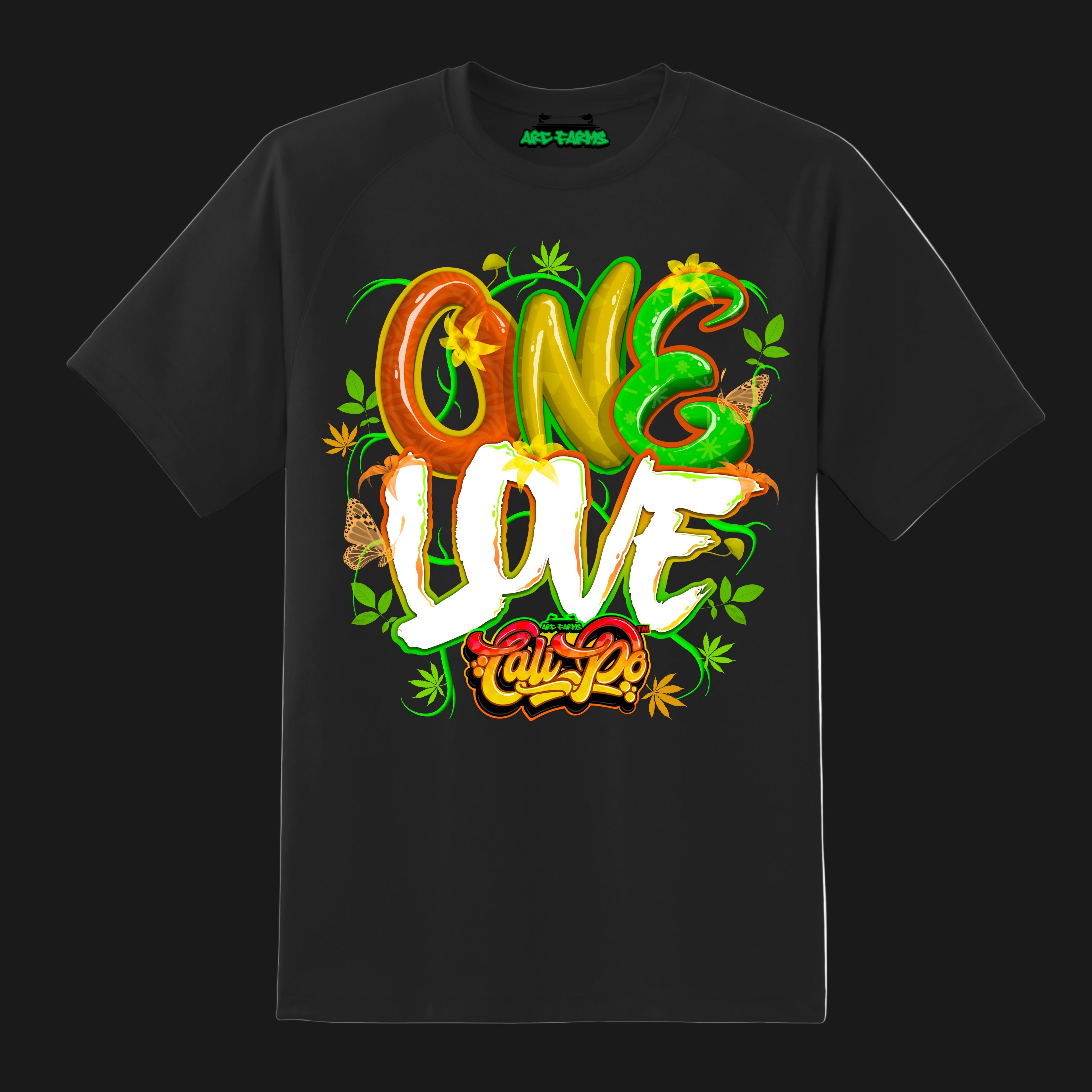 Cali-Po Black T-Shirt - One Love