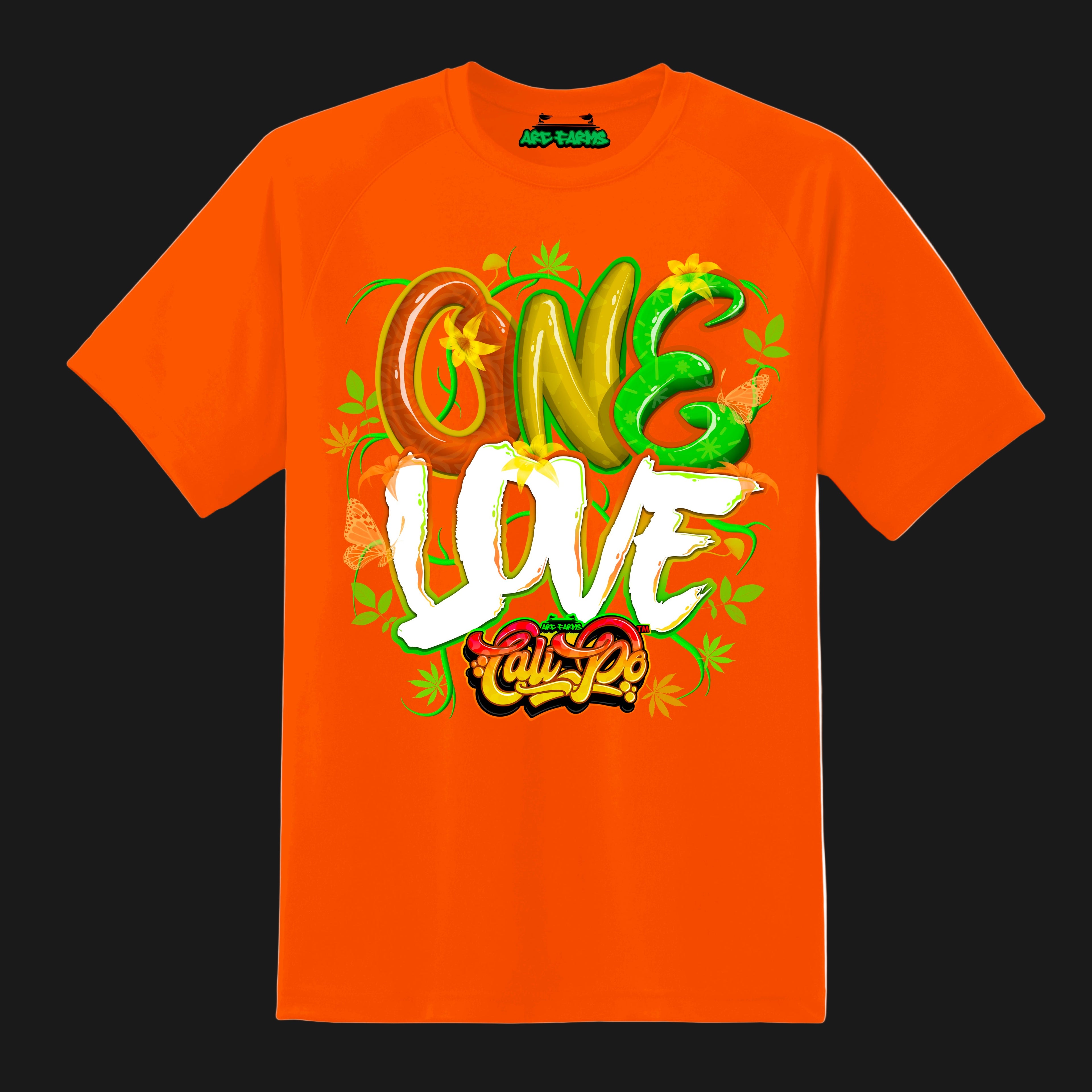 Cali-Po Orange T-Shirt - One Love
