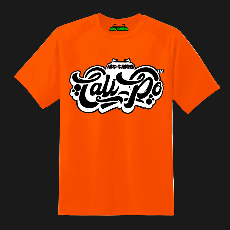 Cali-Po Orange T-Shirt - Black & White Logo