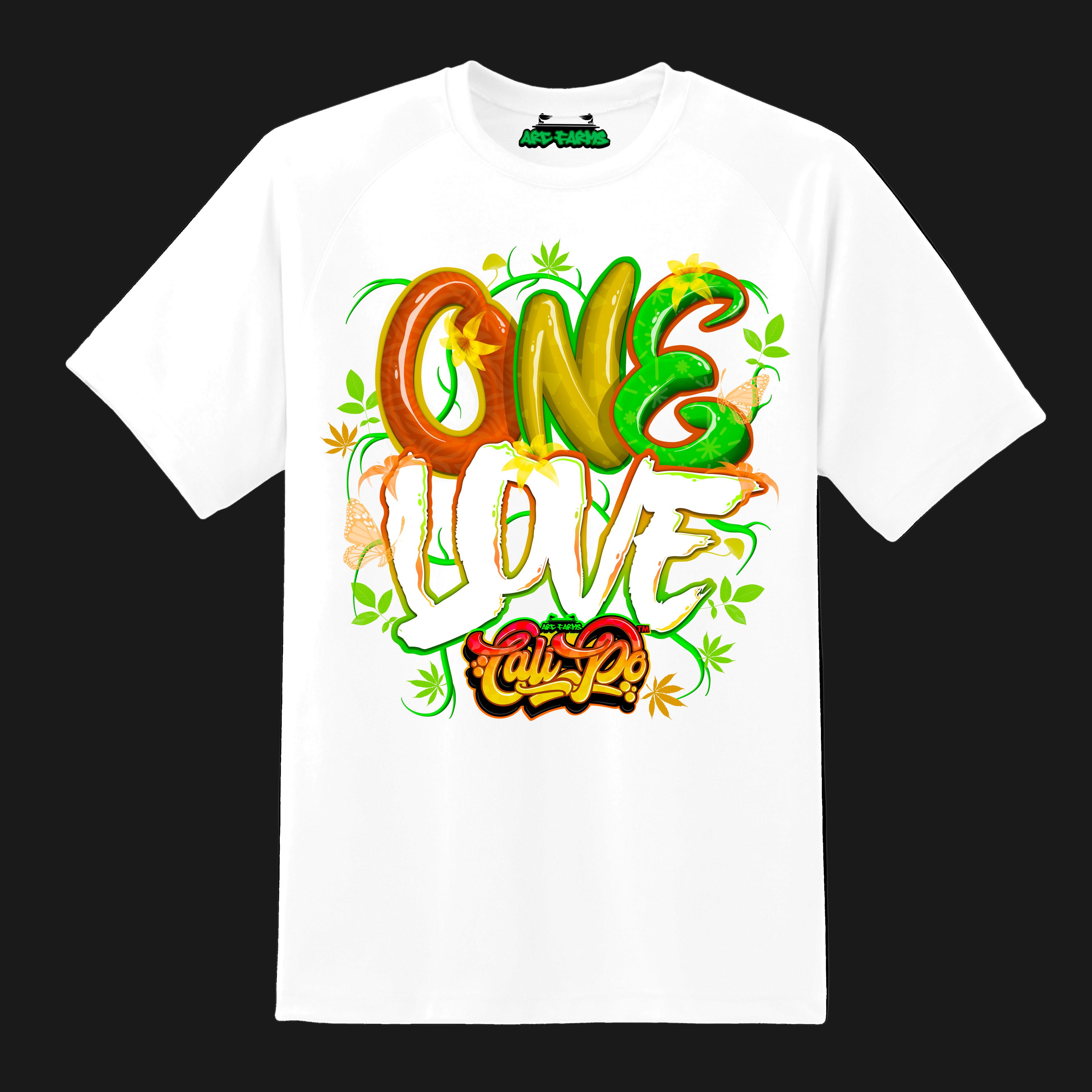 Cali-Po White T-Shirt - One Love